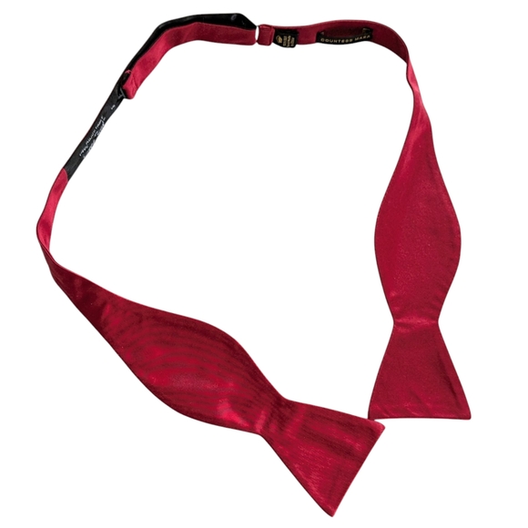 Countess Mara Red Silk Bow Tie - Picture 1 of 5